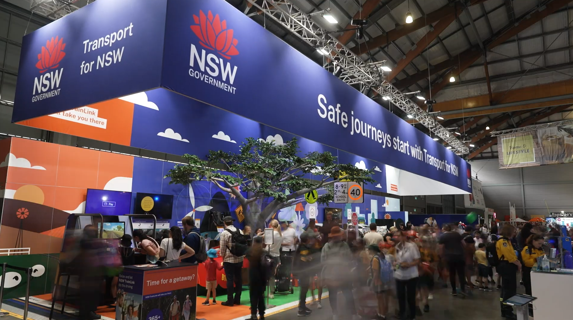Transport NSW stand at Easter Show