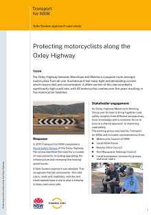 Protecting motorcyclists along the Oxley Hwy